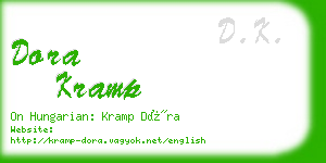 dora kramp business card